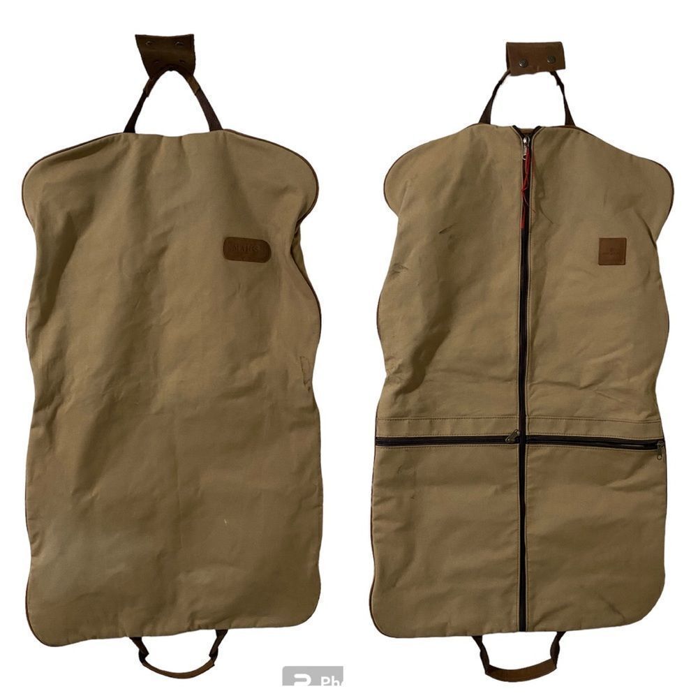 Jon hart two suiter garment bag canvas leather